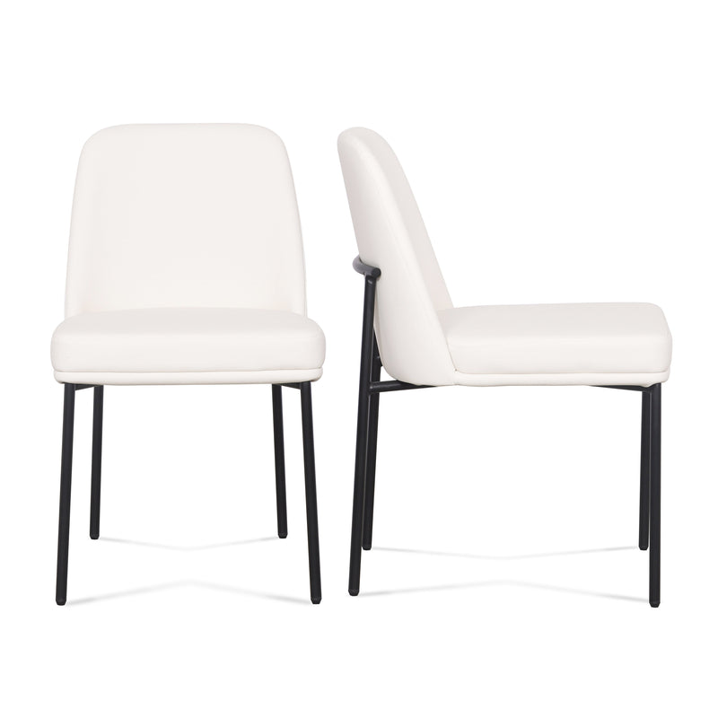 Sydney Performance Vegan Leather Dining Chair - Set of 2 - Cream