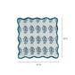 Crissy Cotton Canvas Printed Napkins - Set of 4 - Blue Cornflower