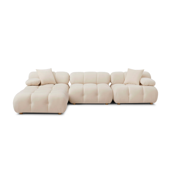 Calliope 4-Piece Performance Modular Sectional - Off-White
