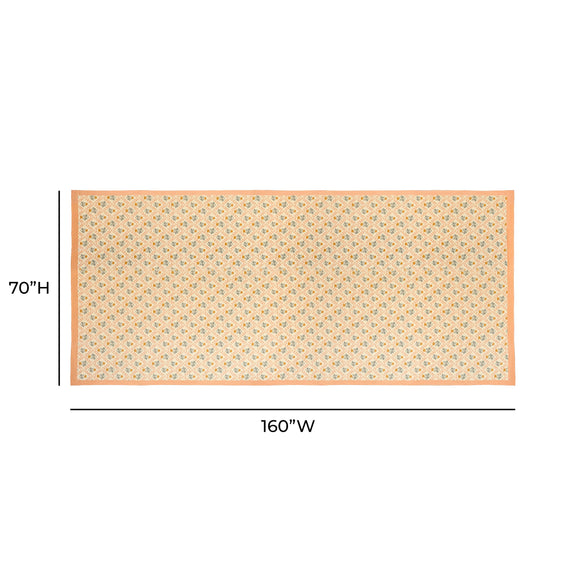 Dolce Natural Cotton Table Cloth - Blush / 70" x 160"
