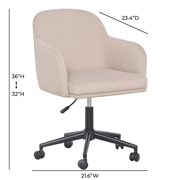 Sydney Office Desk Chair - Taupe