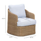 Axel Boucle Outdoor Accent Chair - Blue