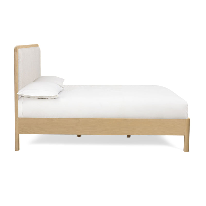 Rafaelle Natural Solid Ash Bed - Cream,Natural