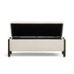 Abby 52" Nubby Fabric Storage Bench - Cream