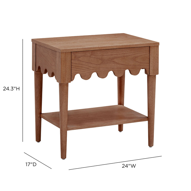Oodle 24" Nightstand With Drawer - Walnut