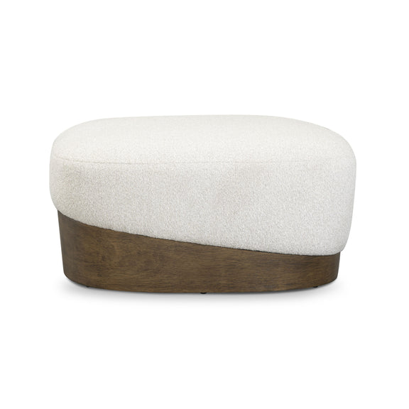 Domina Boucle Ottoman - Off-White