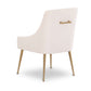 Beatrix Performance Velvet Dining Chair - Cream