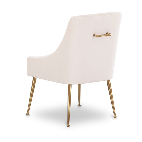 Beatrix Performance Velvet Dining Chair - Cream