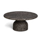 Cynthia 36" Concrete Indoor/Outdoor Coffee Table - Dark Emperador Marble