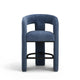 Malone Performance Chenille Stool - Blue Denim / Counter Height