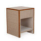 Kora 18" Cotton Jute 1-Drawer Contract-Grade Nightstand - Brown