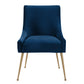 Beatrix Performance Velvet Dining Chair - Navy