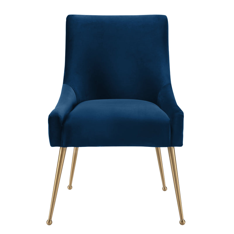 Beatrix Performance Velvet Dining Chair - Navy
