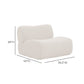 Zenith Contract-Grade Upcycled Fabric Armless Chair - Cream