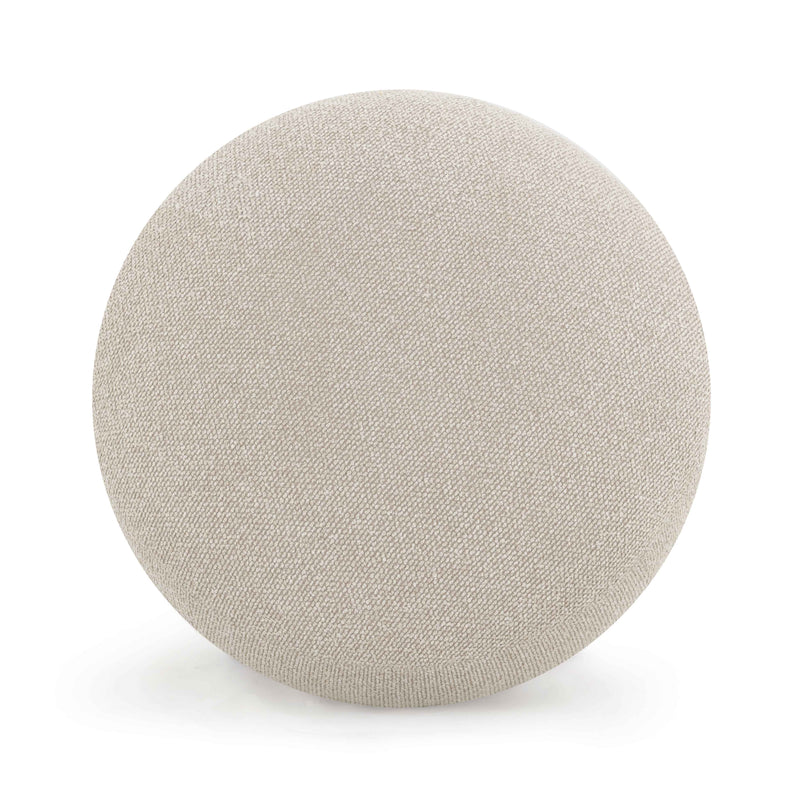 Pucker Ottoman - Warm Grey