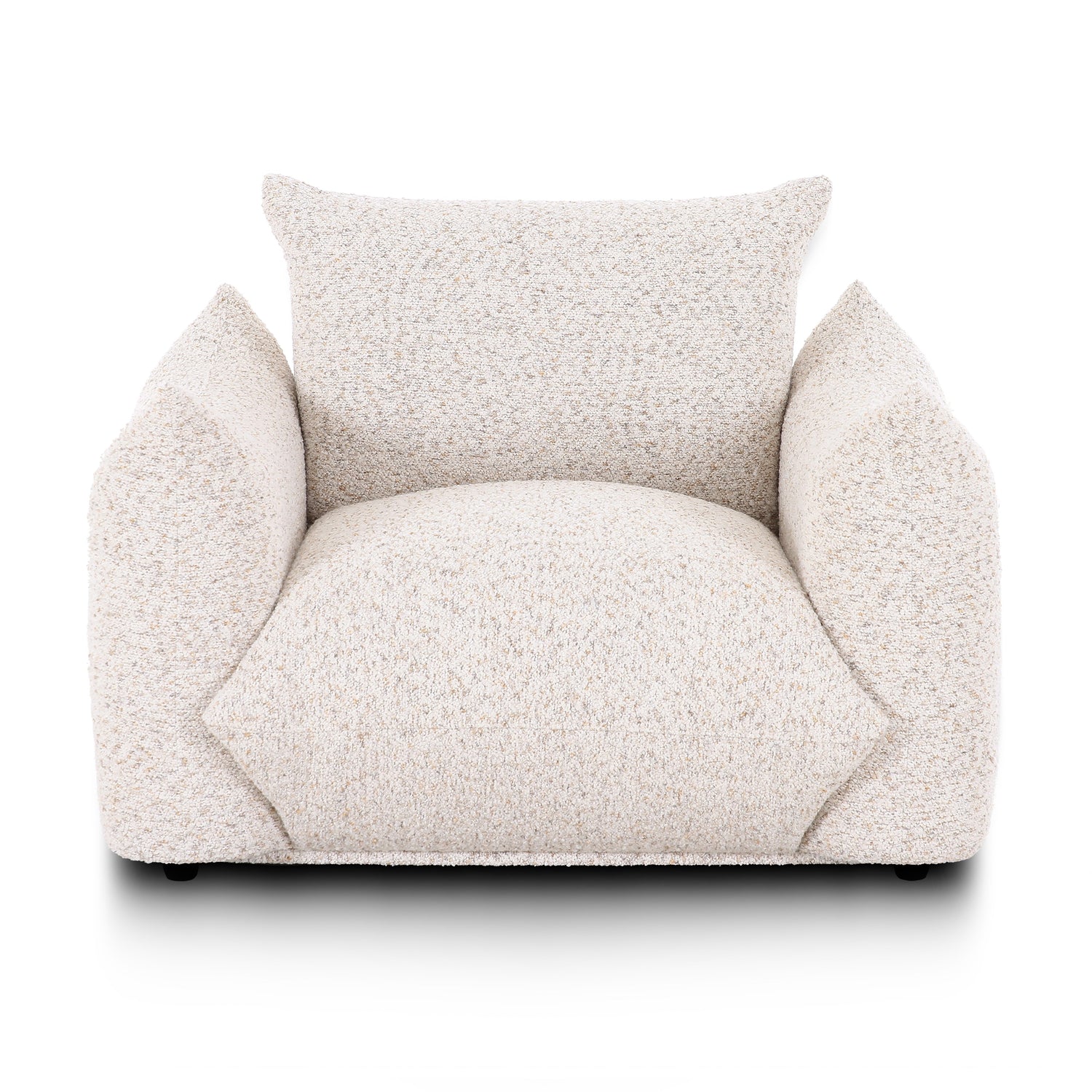 Saint Tropez Nubby Fabric Armchair in Sand