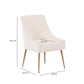 Beatrix Performance Velvet Dining Chair - Cream