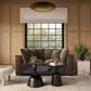 Cali 80" Modular Loveseat - Chocolate Brown