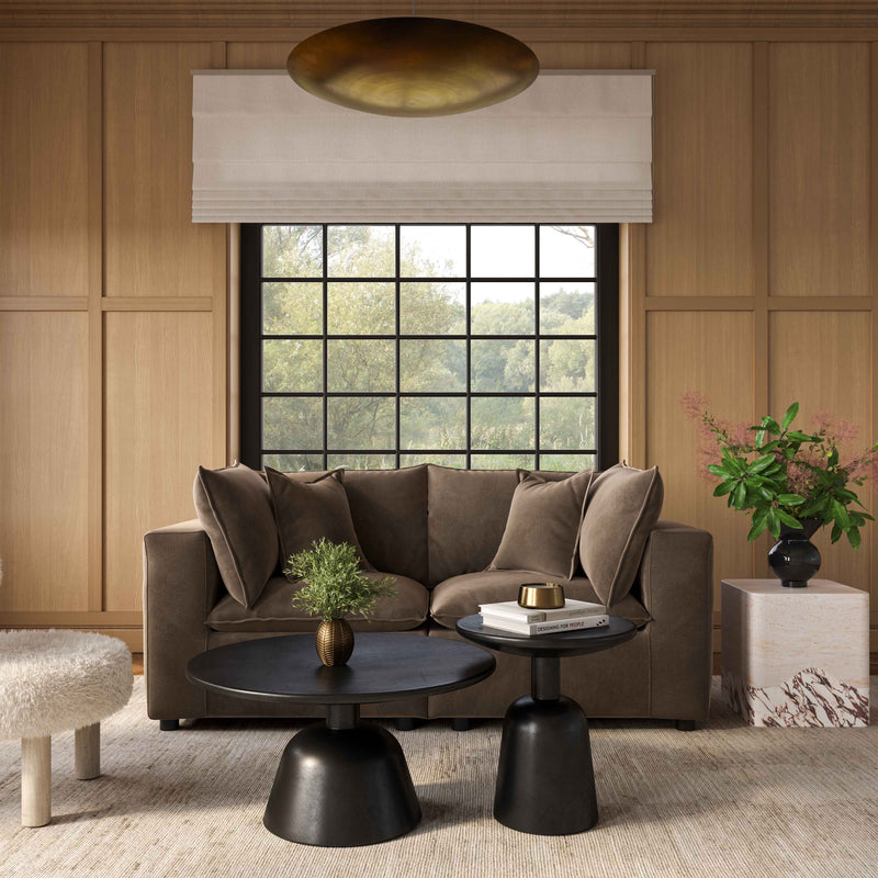 Cali 80" Modular Loveseat - Chocolate Brown