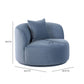 Fickle Swivel Accent Chair - Bluestone