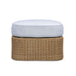 Axel Boucle Outdoor Ottoman - Blue