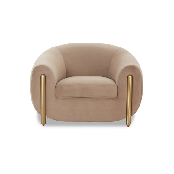 Lina Accent Chair by Inspire Me! Home Decor - Cafe Au Lait