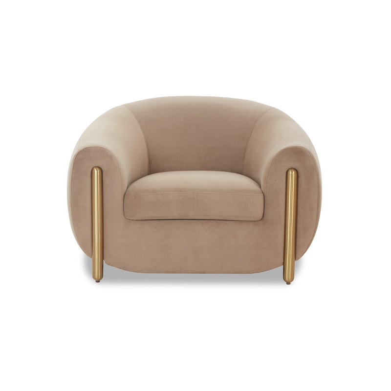 Lina Accent Chair by Inspire Me! Home Decor - Cafe Au Lait