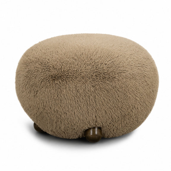 Pucker Ottoman - Taupe