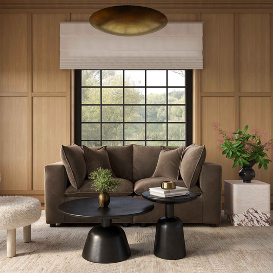Cali 80" Modular Loveseat - Chocolate Brown