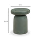 Lydia Concrete Indoor/Outdoor Side Table - Green