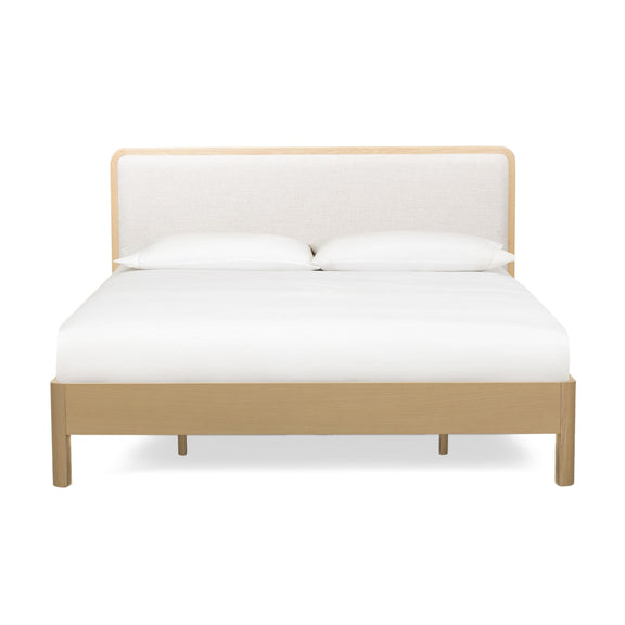 Rafaelle Natural Solid Ash Bed - Cream,Natural