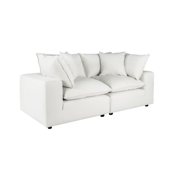 Cali 80" Modular Loveseat - Pearl