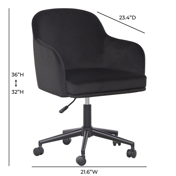 Sydney Office Desk Chair - Black