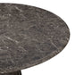 Cynthia 54" Concrete Indoor/Outdoor Dining Table - Dark Emperador Marble