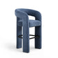 Malone Performance Chenille Stool - Blue Denim / Bar Height
