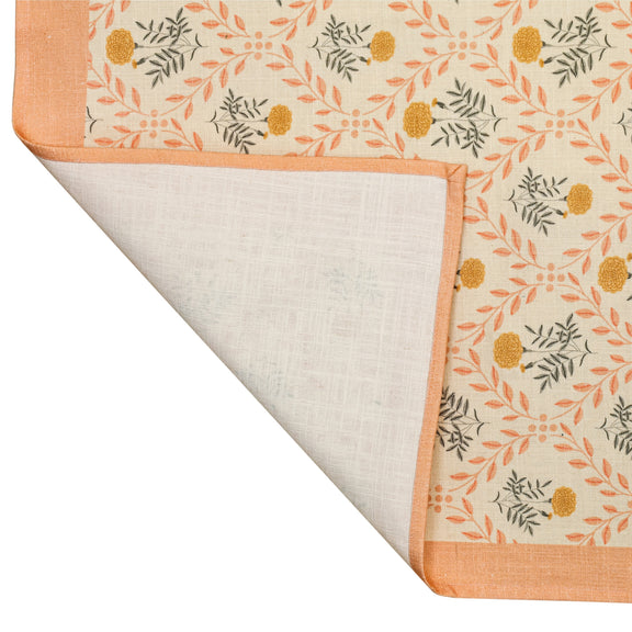 Dolce Natural Cotton Table Cloth - Blush / 70" x 140"