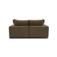 Cali 80" Modular Loveseat - Chocolate Brown