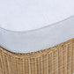Axel Boucle Outdoor Ottoman - Blue