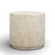 Roxanne Faux Travertine Indoor/Outdoor Concrete Side Table