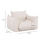 Saint Tropez Stuffed Indoor/Outdoor Armchair - Cream