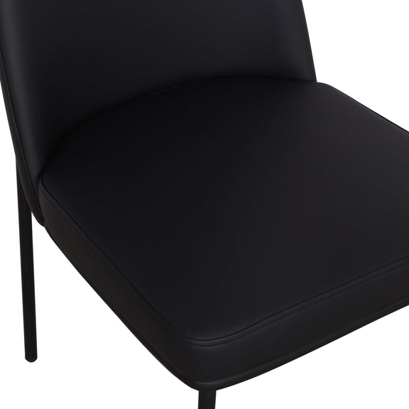 Sydney Performance Vegan Leather Dining Chair - Set of 2 - Black