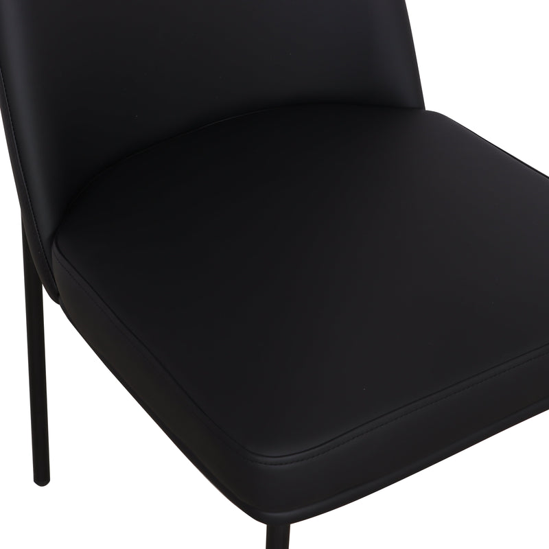 Sydney Performance Vegan Leather Dining Chair - Set of 2 - Black