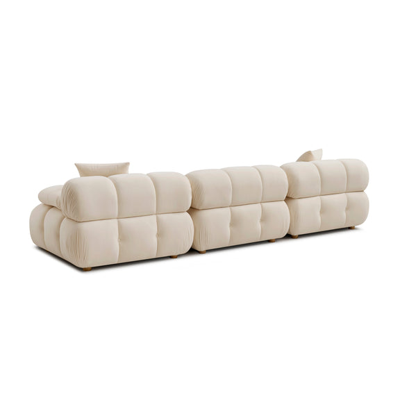 Calliope 118" Performance Modular Sofa - Off-White