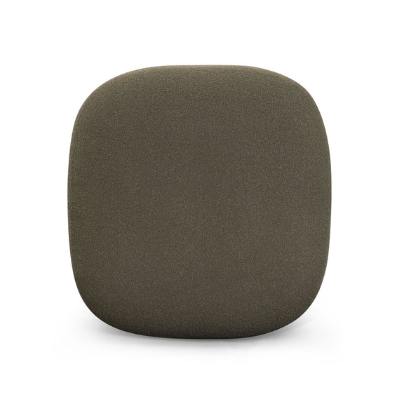 Domina Boucle Ottoman - Kale Green