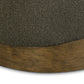 Domina Boucle Ottoman - Kale Green