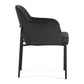 Sydney Performance Velvet Armchair - Set of 2 - Black