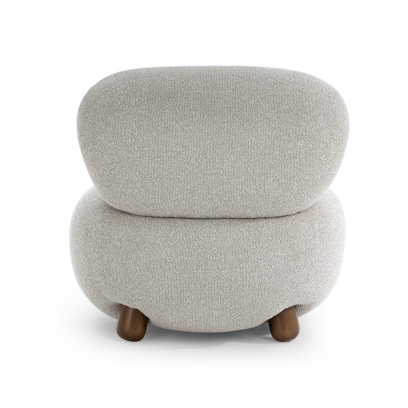 Pucker Accent Chair - Warm Grey