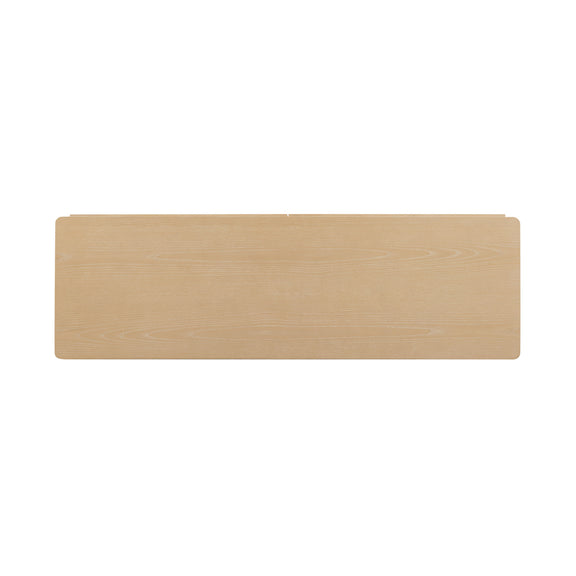 Tyra 62" Ash 6-Drawer Dresser - Natural