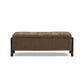 Abby 52" Nubby Fabric Storage Bench - Brown