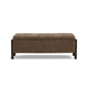 Abby 52" Nubby Fabric Storage Bench - Brown